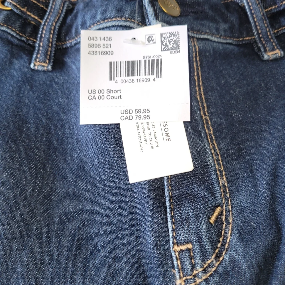 American Eagle Stretch High-Waisted Flare Jeans W/ Horsebit Chain Detail - Picture 5 of 9